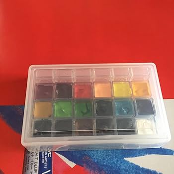 ホルペイン透明水彩絵具　18色セット　筆など新品 ホルペイン透明水彩絵具 18色セット 筆など新品 Amazon